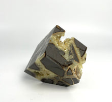 Load image into Gallery viewer, Septarian Cube with shimmering hollow Calcite Crystal Cavity