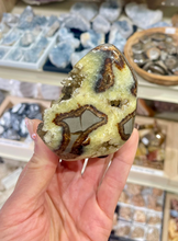 Load image into Gallery viewer, Septarian shaped and polished