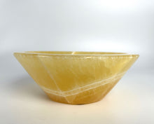 Load image into Gallery viewer, Honeycomb Calcite Bowl Geo-decor lapidary carved and beautifully polished