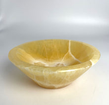 Load image into Gallery viewer, Honeycomb Calcite Bowl Geo-decor lapidary carved and beautifully polished