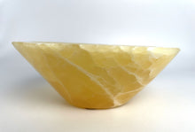 Load image into Gallery viewer, Honeycomb Calcite Bowl Geo-decor lapidary carved and beautifully polished