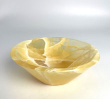 Load image into Gallery viewer, Honeycomb Calcite Bowl lapidary carved and beautifully polished