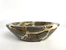 Load image into Gallery viewer, Septarian nodule lapidary carved and polished into a stunning geo decor bowl