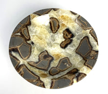 Load image into Gallery viewer, Septarian nodule lapidary carved and polished into a stunning geo decor bowl