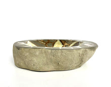 Load image into Gallery viewer, Septarian nodule hand carved and polished into a stunning geo decor bowl