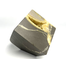 Load image into Gallery viewer, Septarian Cube with Hollow Cavity full of Shimmering Calcite Crystals