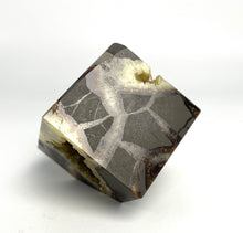 Load image into Gallery viewer, Septarian Rock Cube with Shimmering Calcite Crystals