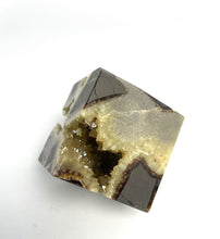 Load image into Gallery viewer, Septarian Rock Cube with Shimmering Calcite Crystals