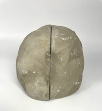Load image into Gallery viewer, Utah Septarian nodule showing the cut where it was made into a Septarian Bookend