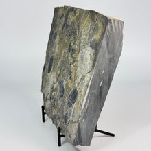 Load image into Gallery viewer, Geological sample on a stand against a white background