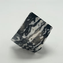 Load image into Gallery viewer, Zebra marble on a white background