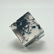 Load image into Gallery viewer, Authentic Zebra Marble-patterned cube on a white background
