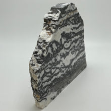 Load image into Gallery viewer, Geological Utah Zebra Marble Slab sample of layered rock on a white background
