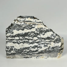 Load image into Gallery viewer, Zebra Marble slab unpolished side on a gray background