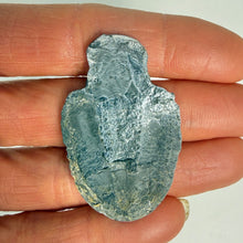 Load image into Gallery viewer, A hand holding a trilobite showing the back side surface.