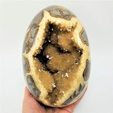 Load image into Gallery viewer, X-LARGE 6.75" Utah Septarian Geode X-SPARKLE Crystal Egg Sculpture