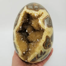 Load image into Gallery viewer, X-LARGE 6.75" Utah Septarian Geode X-SPARKLE Crystal Egg Sculpture