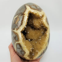 Load image into Gallery viewer, X-LARGE 6.75" Utah Septarian Geode X-SPARKLE Crystal Egg Sculpture