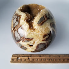 Load image into Gallery viewer, X-LARGE 6.75" Utah Septarian Geode X-SPARKLE Crystal Egg Sculpture