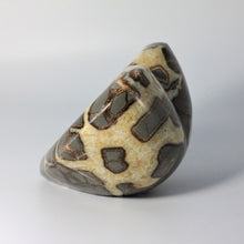 Load image into Gallery viewer,  3d Septarian Heart made from a Septarian Geode with a beautiful open cavity full of stunning calcite crystals