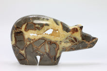 Load image into Gallery viewer, Septarian Long Neck Bear with see-through cavity