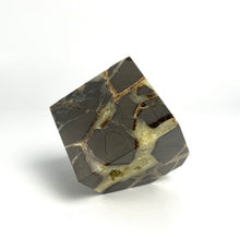 Load image into Gallery viewer, Septarian Cube with shimmering hollow Calcite Crystal Cavity
