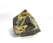 Load image into Gallery viewer, Septarian Cube with shimmering hollow Calcite Crystal Cavity
