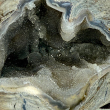 Load image into Gallery viewer, Close-up of a Dugway Geode Cavity with Quartz Crystals.
