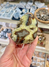 Load image into Gallery viewer, Septarian shaped and polished 
