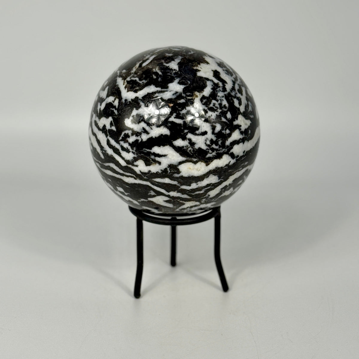 Zebra Marble Sphere – The Bug House