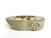 Load image into Gallery viewer, Septarian nodule hand carved and polished into a stunning geo decor bowl
