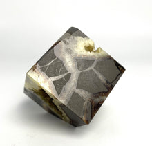 Load image into Gallery viewer, Septarian Rock Cube with Shimmering Calcite Crystals
