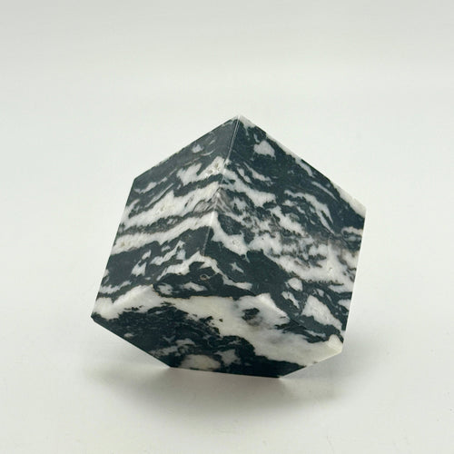 Zebra marble cube