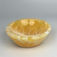 Load image into Gallery viewer, Bowl made from Honeycomb Calcite
