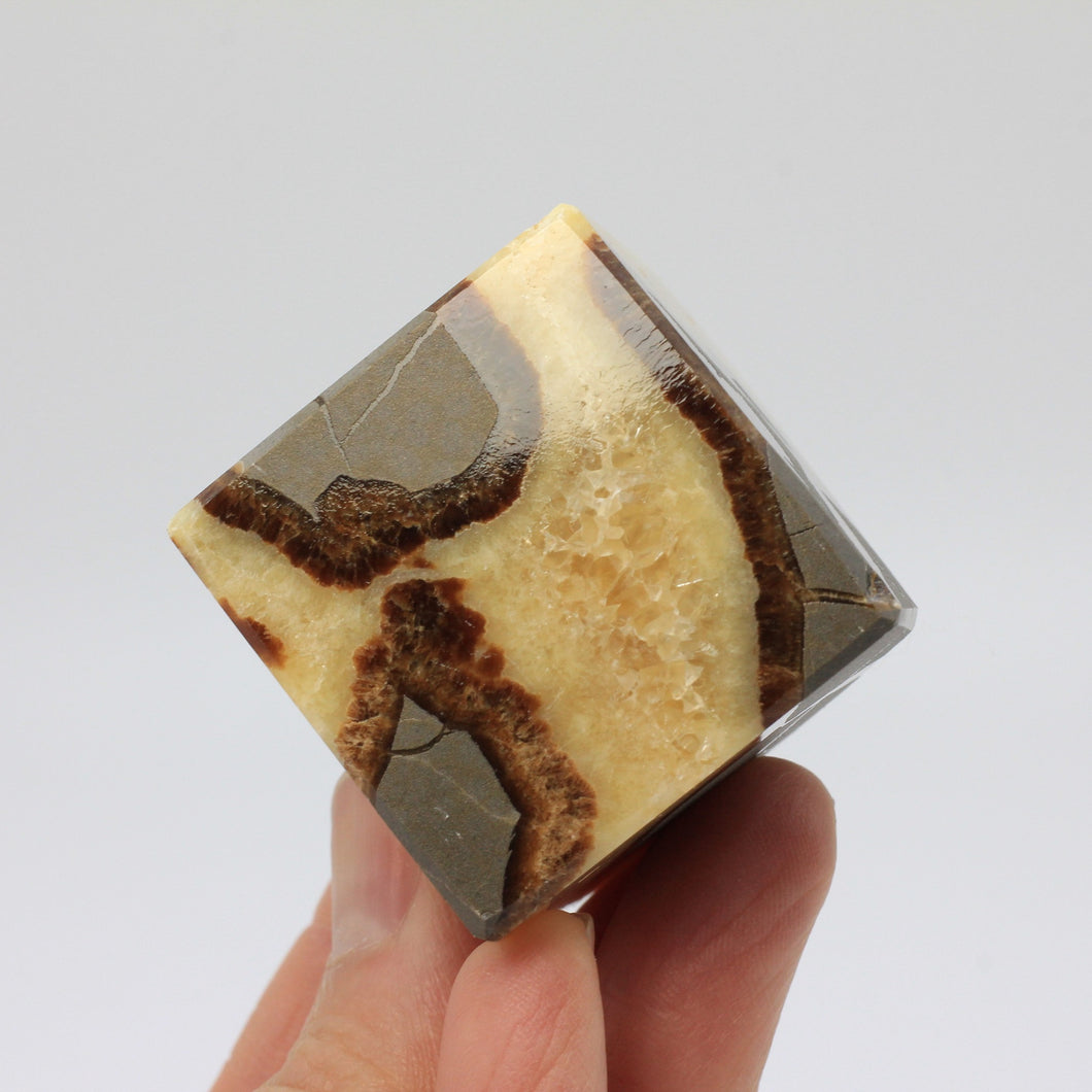 Small Cube made from a Septarian Nodule