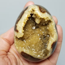 Load image into Gallery viewer, 2.5-3&quot; Septarian Geode Crystal Egg Sculpture 
